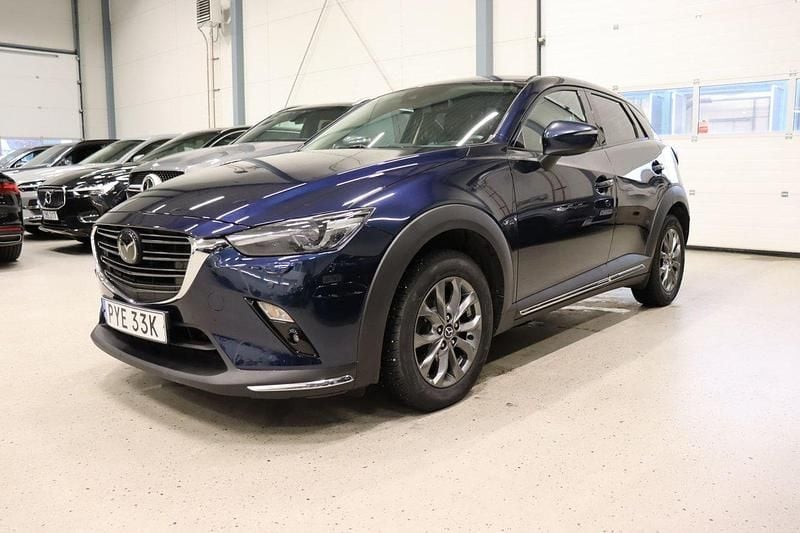 Blå Begagnad 2019 Mazda CX-3 SUV | 189 900 kr (Marknadspris) - Bild 1/4