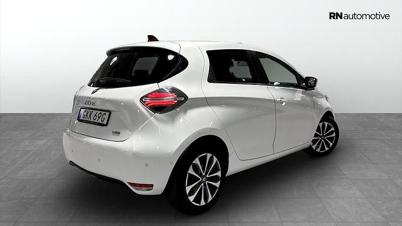Begagnad Renault Zoe Intens 100 kW (136 HK) 2020 Vit Halvkombi