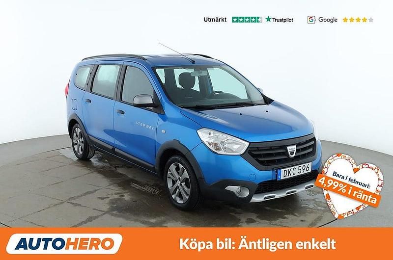 Begagnad Dacia Lodgy Stepway 116 HK (85 kW) 2016 Blå Minibuss