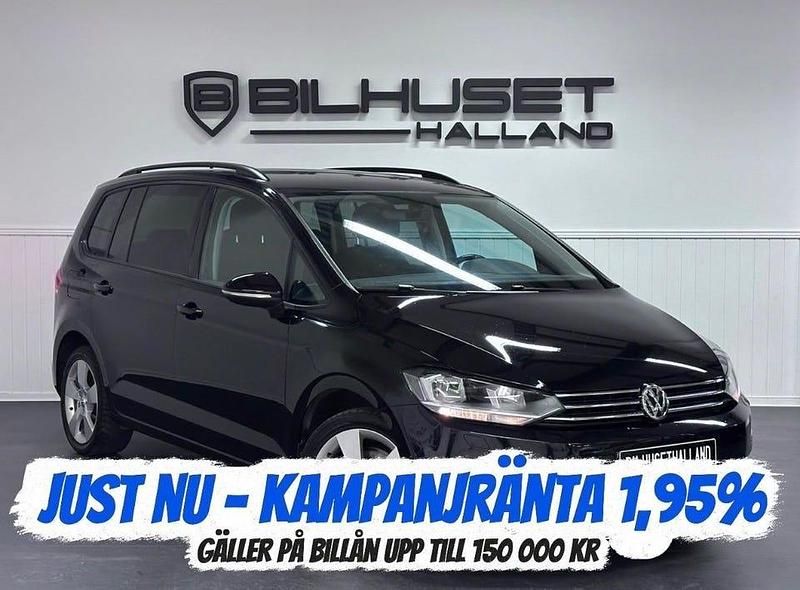 Begagnad VW Touran 150 HK (110 kW) 2018 Svart Minibuss