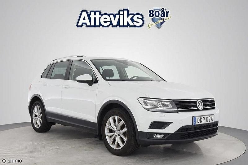 Vit Begagnad 2019 VW Tiguan Comfortline SUV | 239 900 kr (Bra pris) - Bild 1/4