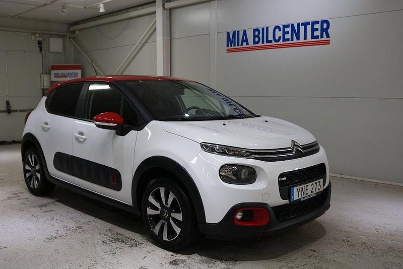 Vit Begagnad 2017 Citroën C3 Halvkombi | 84 000 kr (Marknadspris) - Bild 1/3