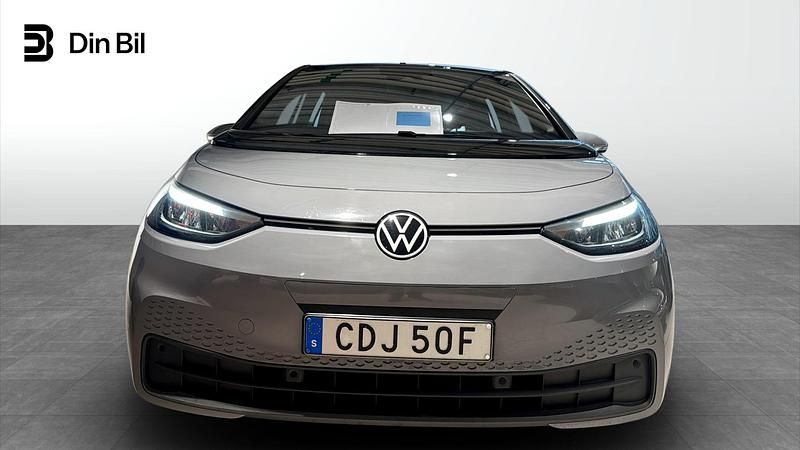 Begagnad VW ID.3 Pro Performance 150 kW (204 HK) 2022 Moonstone grey black Halvkombi