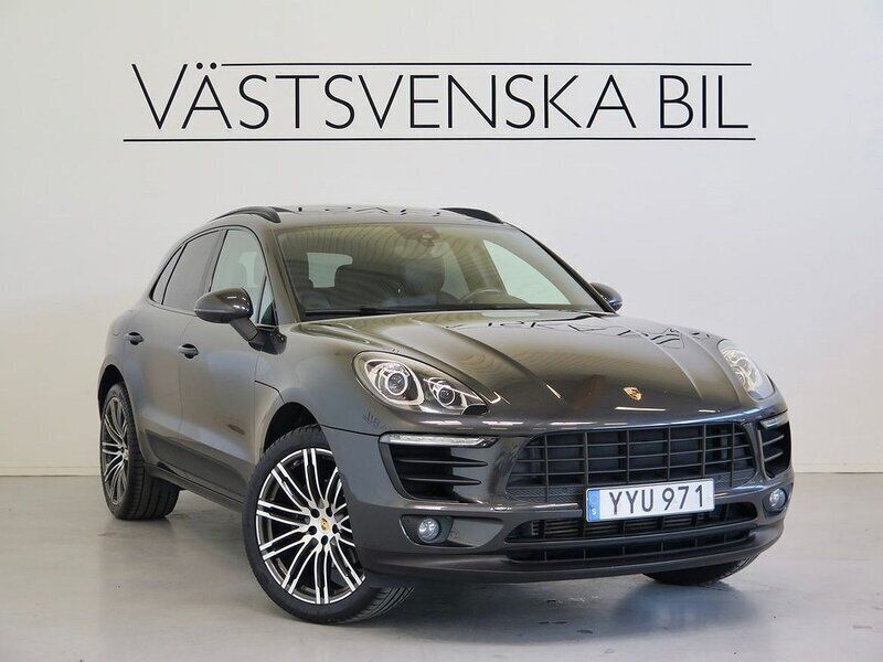 Grå Begagnad 2017 Porsche Macan SUV | 364 000 kr - Bild 1/4