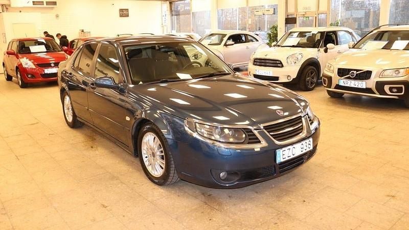 Blå Begagnad 2006 Saab 9-5 Vector Sedan | 49 900 kr (Lite dyr) - Bild 1/4