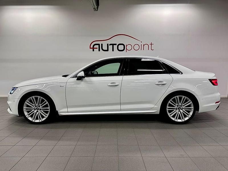 Begagnad Audi A4 S-Line 190 HK (139 kW) 2018 Vit Sedan