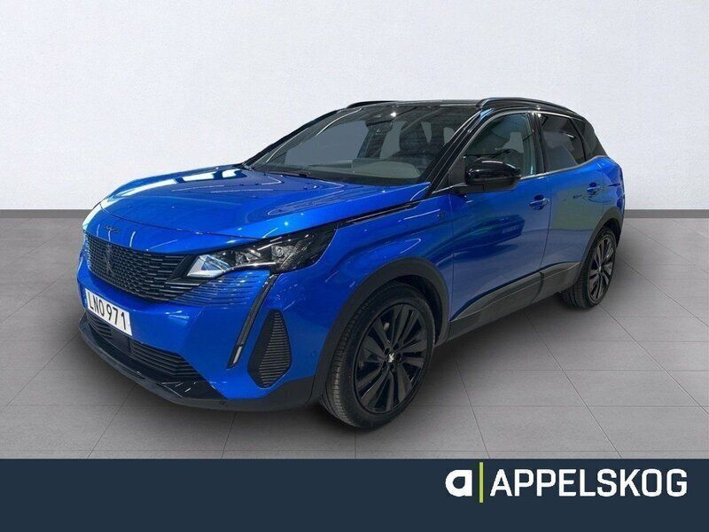Blå Begagnad 2021 Peugeot 3008 Business-Line SUV | 299 900 kr (Lite dyr) - Bild 1/4