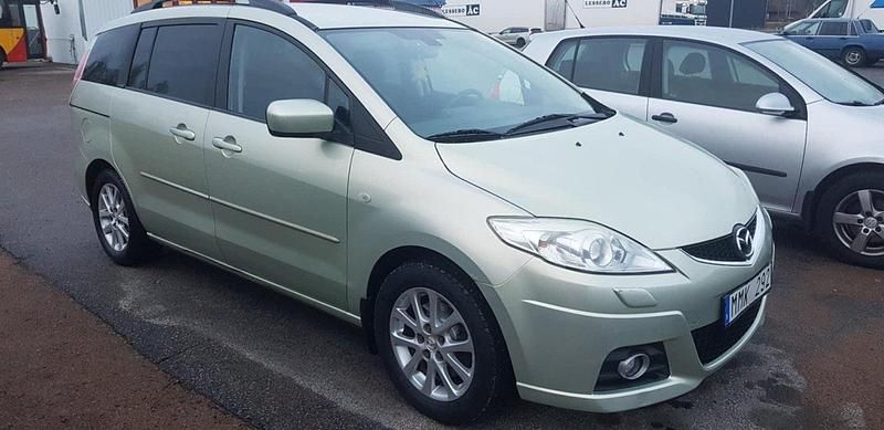 Gul Begagnad 2008 Mazda 5 Minibuss | 22 900 kr (Marknadspris) - Bild 1/4