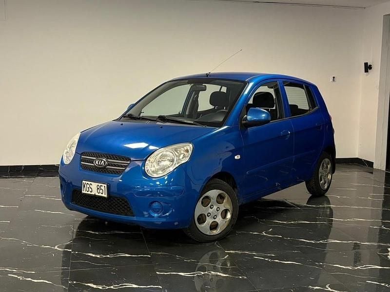 Begagnad Kia Picanto Comfort 65 HK (47 kW) 2009 Blå Halvkombi