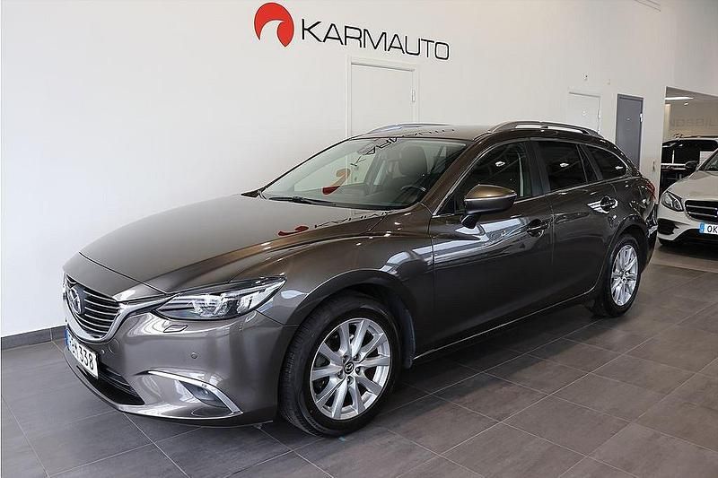 Brun Begagnad 2015 Mazda 6 Vision Kombi | 159 900 kr (Superpris) - Bild 1/4