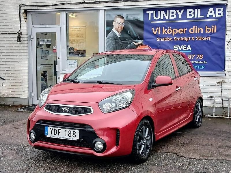 Röd Begagnad 2016 Kia Picanto Halvkombi | 82 900 kr (Marknadspris) - Bild 1/4