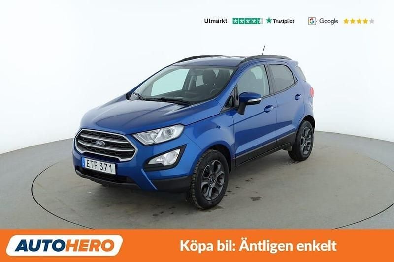 Blå Begagnad 2018 Ford Ecosport Trend+ SUV | 119 000 kr (Marknadspris) - Bild 1/4