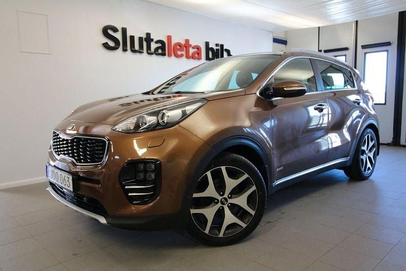 Brun (brun metallic) Begagnad 2016 Kia Sportage GT-Line SUV | 194 900 kr (Lite dyr) - Bild 1/4