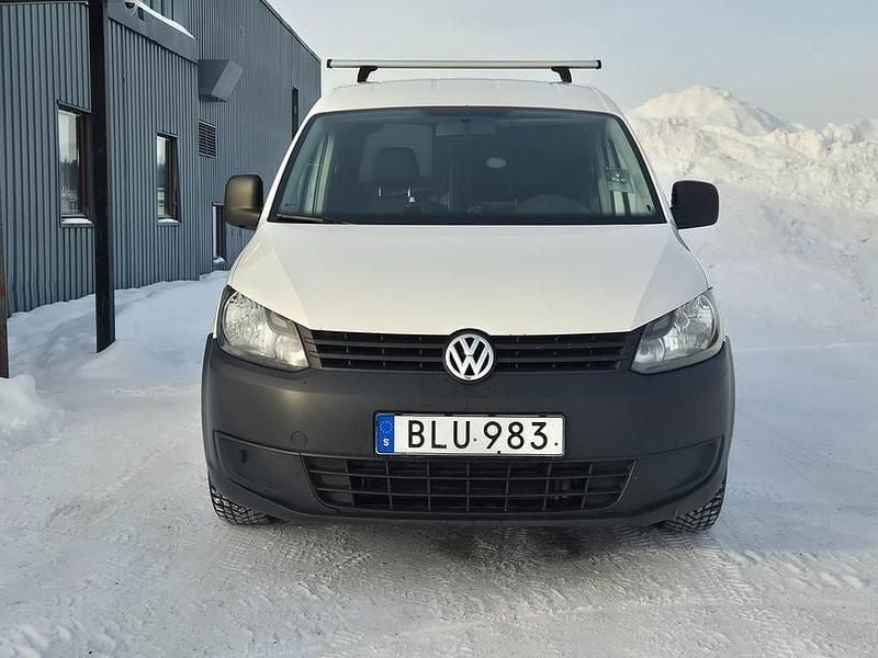 Begagnad VW Caddy 75 HK (55 kW) 2014 Vit Minibuss