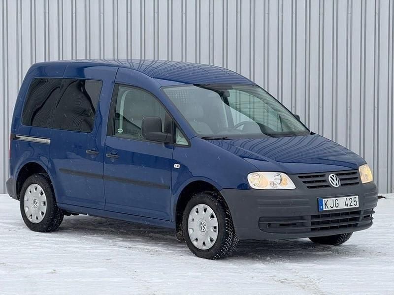 Begagnad VW Caddy 80 HK (58 kW) 2007 Blå Minibuss