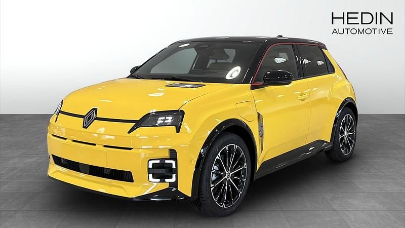 Gul (yellow) Ny 2025 Renault R5 Iconic Halvkombi | 437 600 kr (Lite dyr) - Bild 1/4
