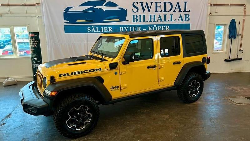 Gul Begagnad 2021 Jeep Wrangler Rubicon SUV | 659 800 kr - Bild 1/4