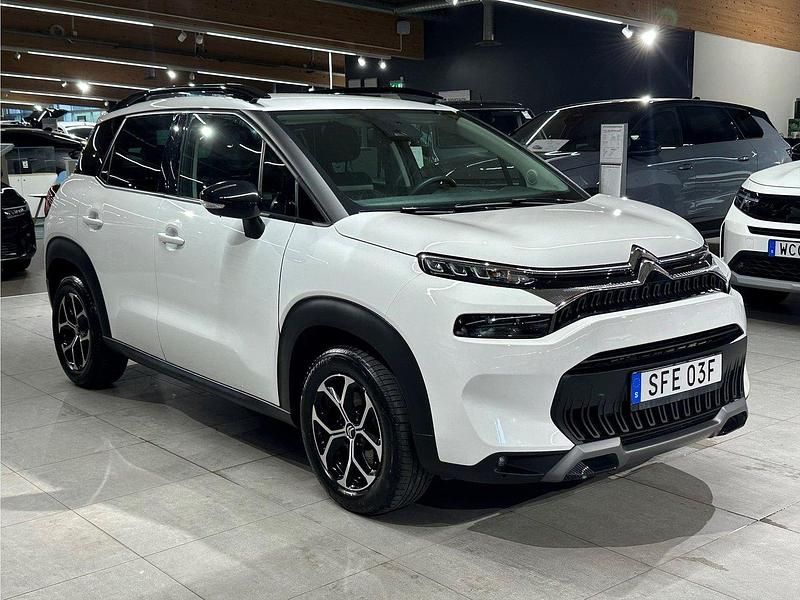 Vit Begagnad 2024 Citroën C3 Aircross Shine SUV | 209 900 kr (Bra pris) - Bild 1/4