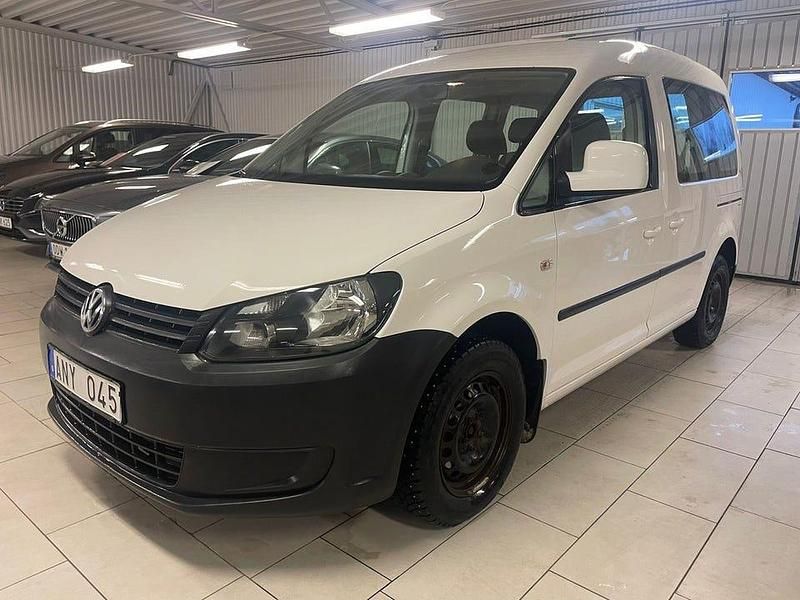 Vit Begagnad 2014 VW Caddy Trendline Minibuss | 84 000 kr (Dyr) - Bild 1/4