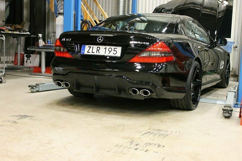 Svart Begagnad 2009 Mercedes SL63 AMG AMG Cab | 349 000 kr - Bild 1/4