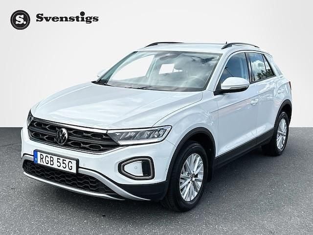 Vit (pure white) Begagnad 2022 VW T-Roc Life SUV | 201 900 kr (Bra pris) - Bild 1/4