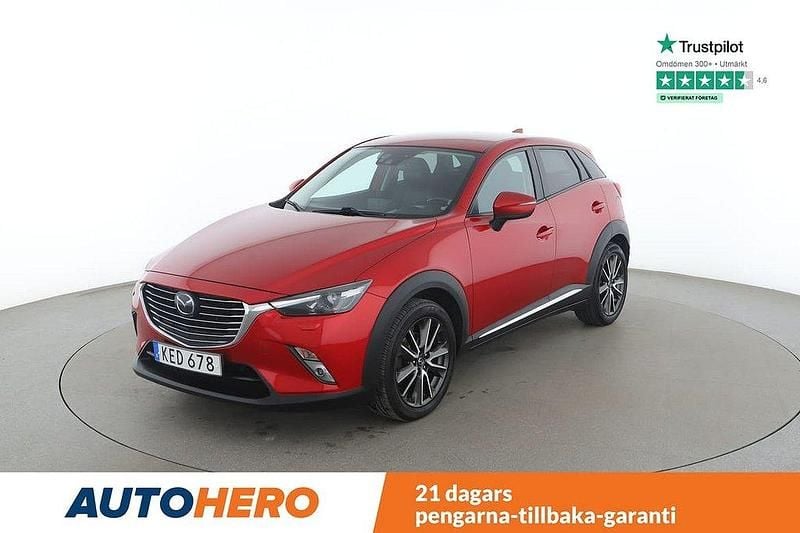 Röd Begagnad 2015 Mazda CX-3 SUV | 125 000 kr (Marknadspris) - Bild 1/4