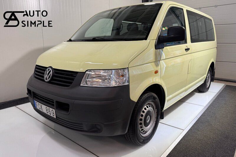 Ljusgrön Begagnad 2006 VW Shuttle Minibuss | 99 900 kr - Bild 1/3