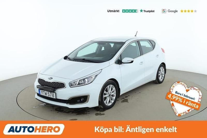 Begagnad Kia Ceed Advance 136 HK (100 kW) 2017 Vit Halvkombi