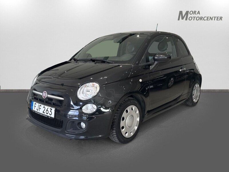 Svart Begagnad 2014 Fiat 500 Halvkombi | 69 000 kr - Bild 1/4