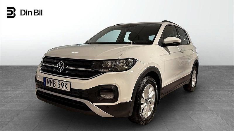 Vit (pure white) Begagnad 2021 VW T-Cross Life SUV | 174 900 kr (Marknadspris) - Bild 1/4