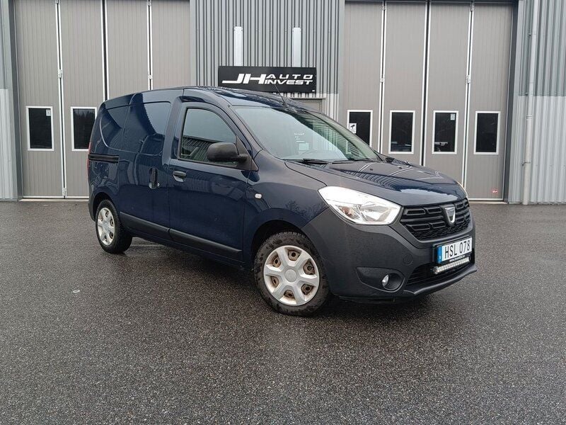 Blå Begagnad 2018 Dacia Dokker Express Van | 72 900 kr (Marknadspris) - Bild 1/4