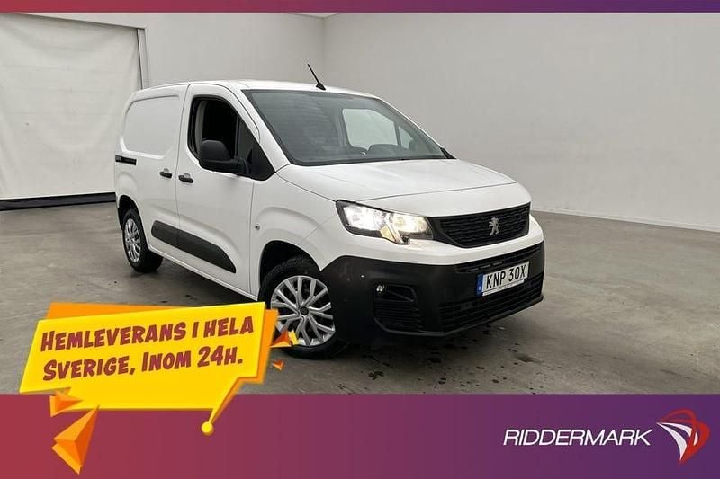 Vit Begagnad 2020 Peugeot Partner Van | 114 900 kr (Superpris) - Bild 1/3