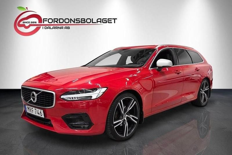 Röd Begagnad 2018 Volvo V90 R-Design Kombi | 239 700 kr (Dyr) - Bild 1/4