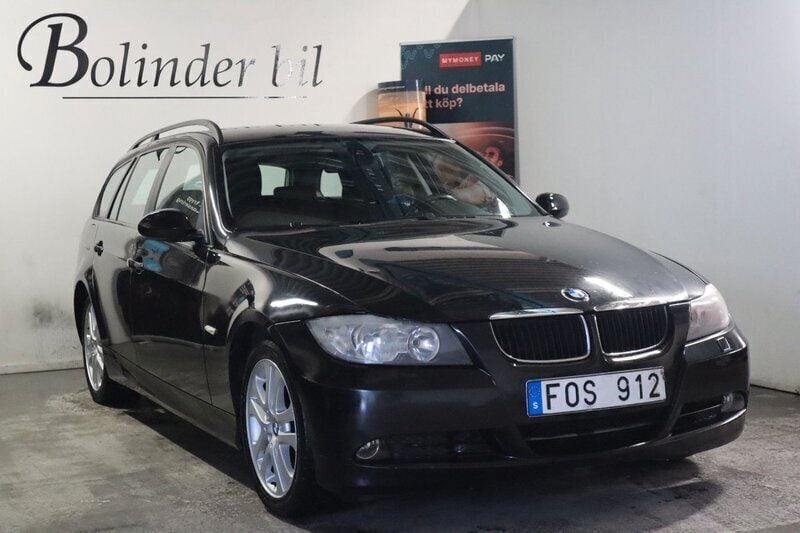 Svart Begagnad 2007 BMW 320 Advantage Kombi | 59 800 kr (Marknadspris) - Bild 1/4