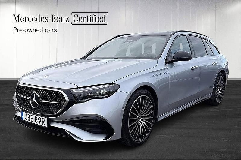 Silver Begagnad 2024 Mercedes E300 AMG Line Premium Kombi | 719 000 kr - Bild 1/4