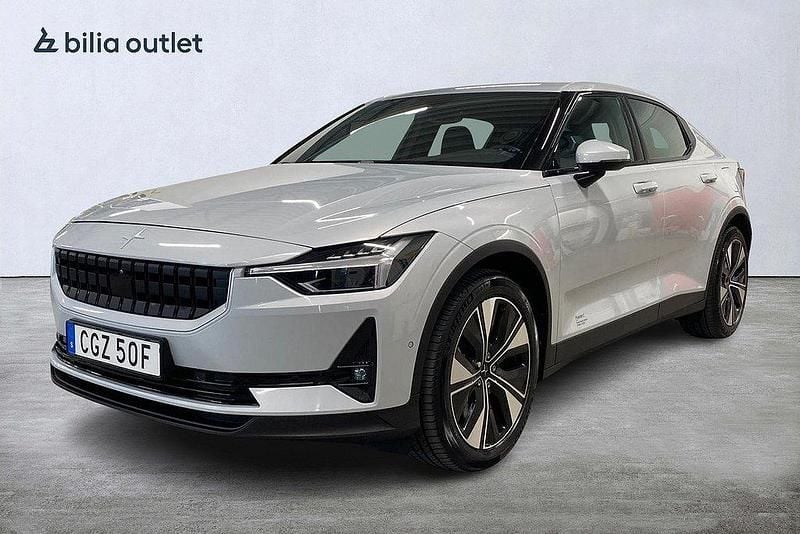Silver Begagnad 2023 Polestar 2 Long Range Single Motor Sedan | 369 900 kr (Marknadspris) - Bild 1/4