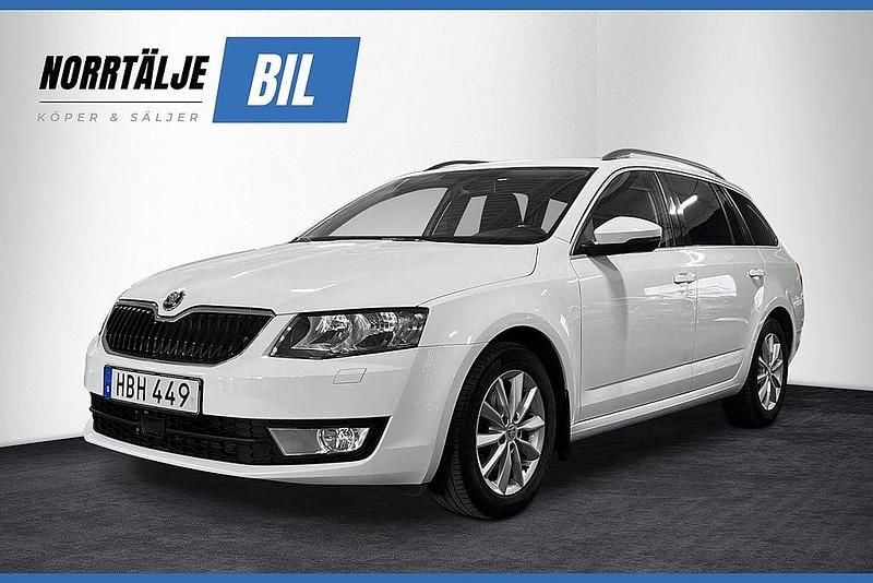 Vit Begagnad 2016 Skoda Octavia Ambition Kombi | 129 900 kr (Marknadspris) - Bild 1/3