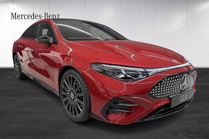 Ny Mercedes CLA 250+ AMG line Plus 200 kW (272 HK) 2025 Röd Sedan