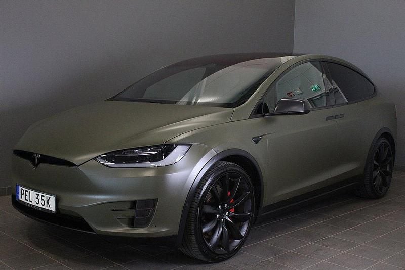 Svart Begagnad 2019 Tesla Model X Performance SUV | 499 000 kr (Marknadspris) - Bild 1/4