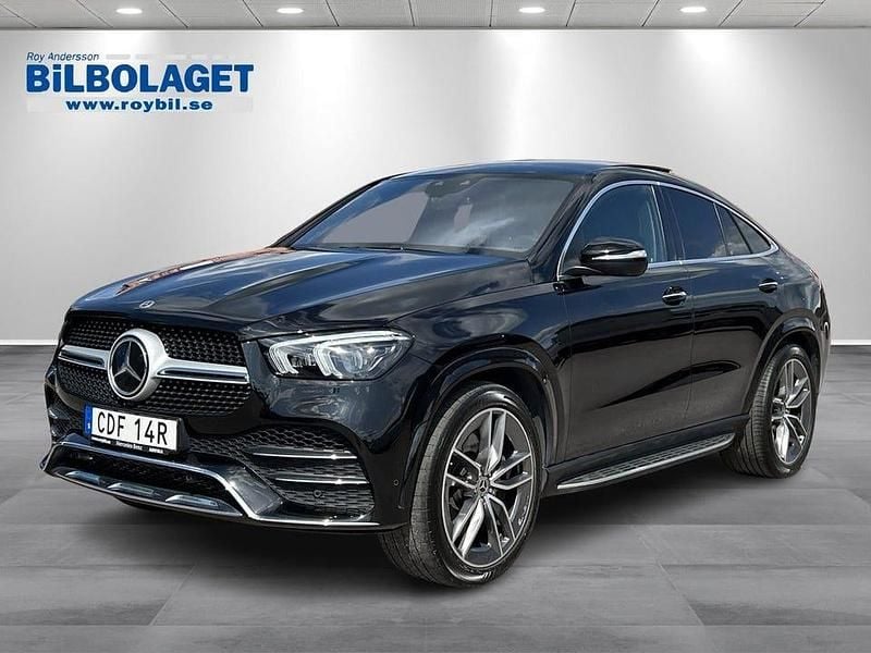 Svart metallic Begagnad 2021 Mercedes GLE400 AMG line Sportkupé | 675 000 kr (Marknadspris) - Bild 1/4