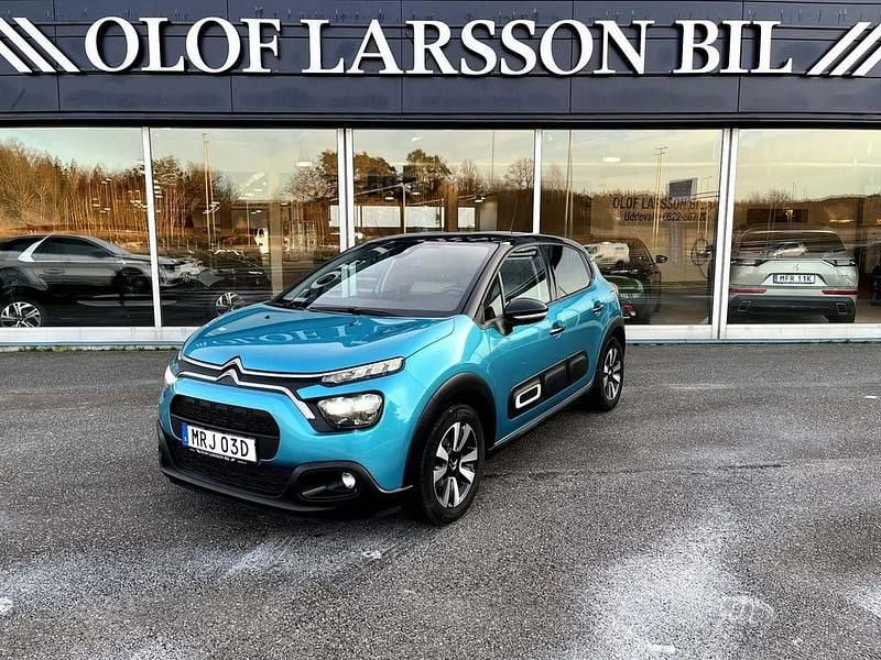 Blå Begagnad 2023 Citroën C3 Shine Halvkombi | 174 500 kr (Marknadspris) - Bild 1/4