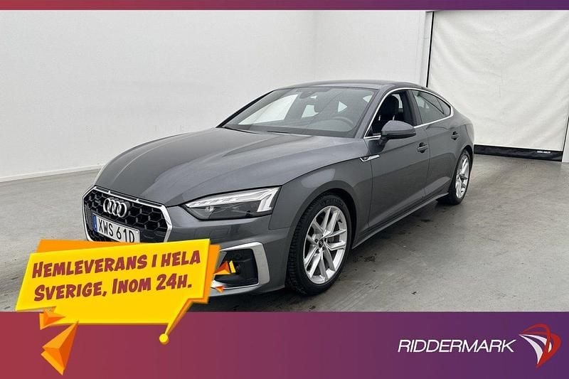 Grå Begagnad 2021 Audi A5 S-Line Sportkupé | 384 800 kr (Marknadspris) - Bild 1/3