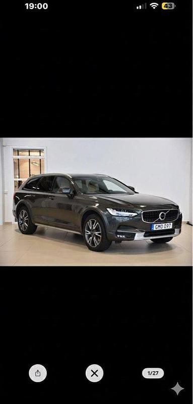 Grå Begagnad 2019 Volvo V90 CC Kombi | 345 000 kr (Marknadspris) - Bild 1/4