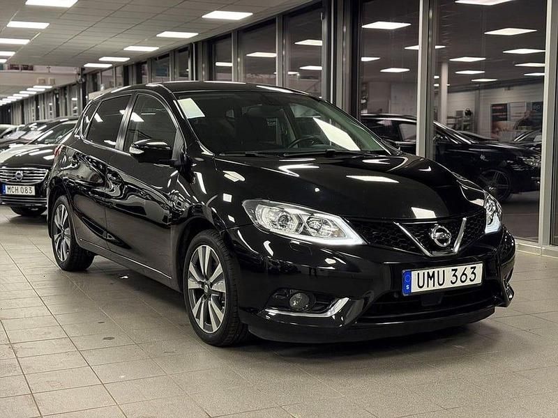 Svart Begagnad 2014 Nissan Pulsar Halvkombi | 79 900 kr (Lite dyr) - Bild 1/4