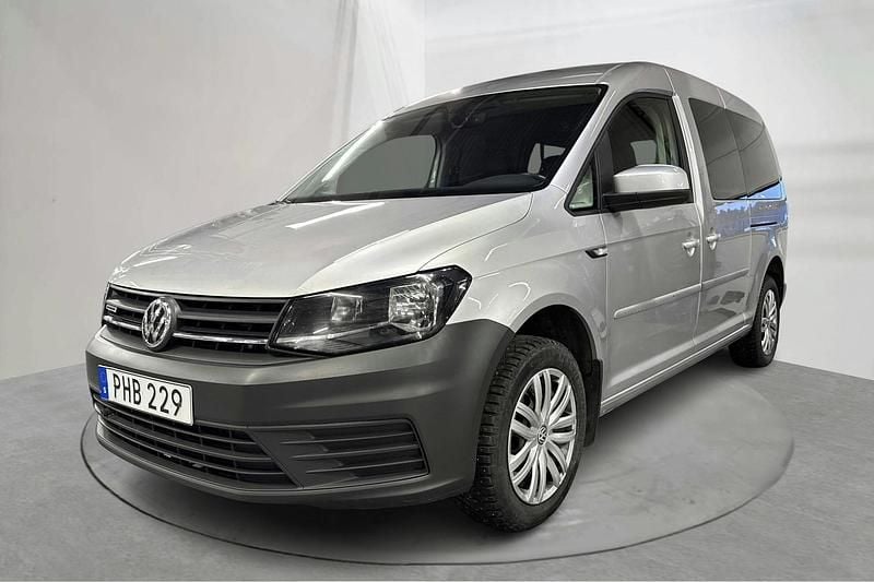 Silver Begagnad 2017 VW Caddy Maxi Life Life Minibuss | 75 000 kr - Bild 1/4