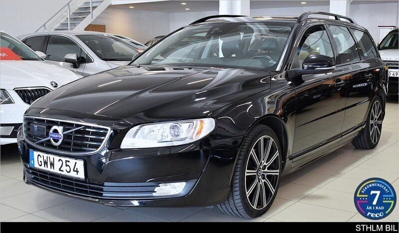 Svart Begagnad 2016 Volvo V70 Momentum Kombi | 179 000 kr (Lite dyr) - Bild 1/4
