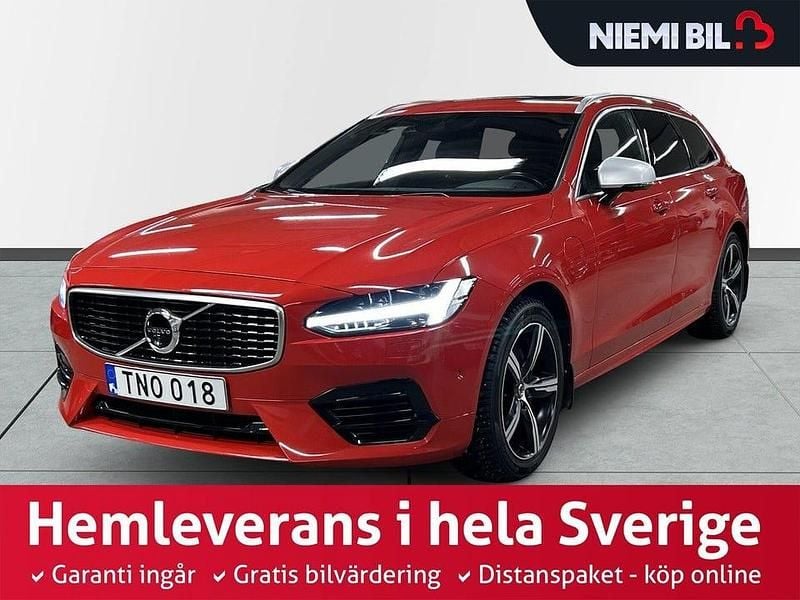Begagnad Volvo V90 R-Design 392 HK (288 kW) 2019 Röd Kombi