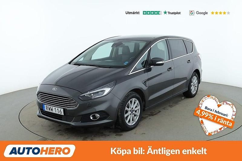 Begagnad Ford S-MAX Titanium 162 HK (119 kW) 2018 Grå Minibuss