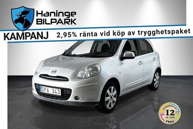 Silver Begagnad 2010 Nissan Micra Halvkombi | 14 900 kr (Bra pris) - Bild 1/4