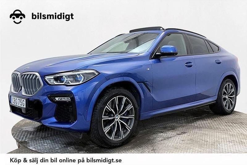 Blå Begagnad 2019 BMW X6 M Sport SUV | 679 900 kr (Marknadspris) - Bild 1/3